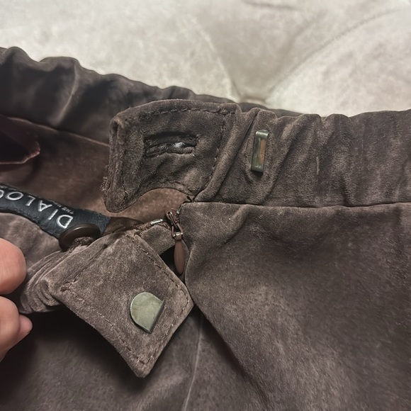 100% suede brown fully lined maxi skirt - Picture 5 of 6